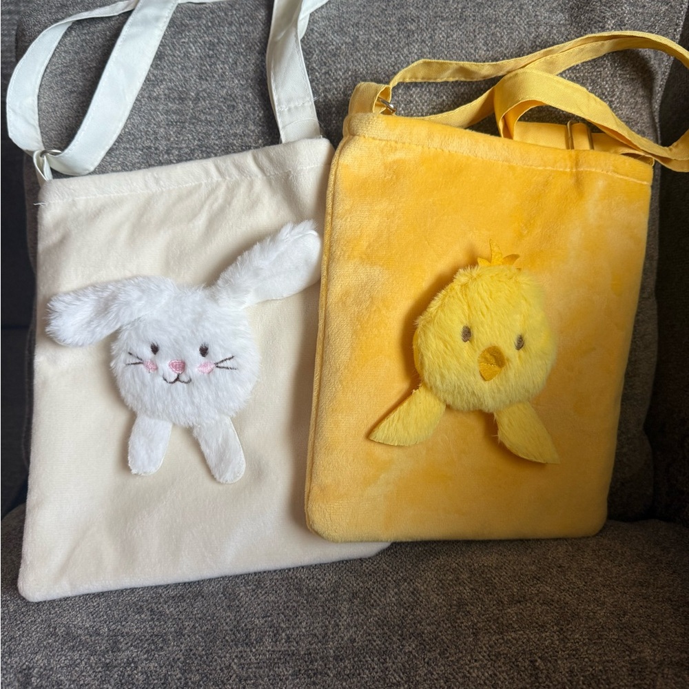 Spritz Bunny and Chick Kids Bags - Cream and Yellow